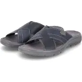 Beliano Hommes Mules Bleu Noir Cuir Synthétique Taille : 42