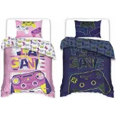 EStilex Ensemble de literie Game lumineux nuit 160x200 coton