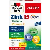 Doppelherz Zinc 15 mg+Histidine+Vit.C Depot active 100 pcs