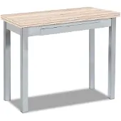 Dripio Table de cuisine, style livre, métal, Amundsen, 80x40 cm
