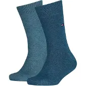 Tommy Hilfiger Chaussettes - 2 Pack - Basic - Bleu Chiné/Marine - - 39/42 - Chaussettes