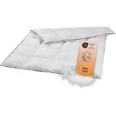 Sleepling Couette légère en duvet, 155 x 220 cm, 20% duvet / 80% plumes, couette matelassée,