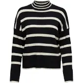 ONLY Pull-over 'ONLIbi' noir / blanc