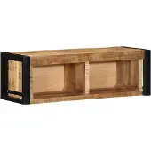 vidaXL Armoire TV 80x30x25 cm Bois massif rugueux Mango