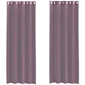 vidaXL Voile Rideaux avec oeillets 2 pcs. Violet 140x300 cm