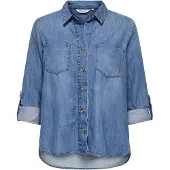ONLY Chemisier 'ONLYasmin' bleu denim