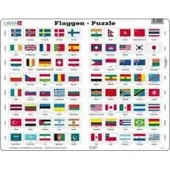 Larsen Puzzle Drapeaux et capitales de 80 pays 80 pièces