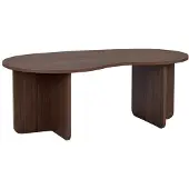 CALICOSY - Table basse avec plateau organique L110 cm - MOSS