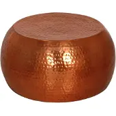 vidaXL Table basse laiton Ø55x28 cm aluminium