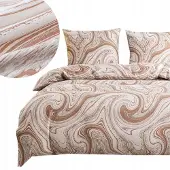 Piruu Ensemble de literie Coton satiné Douceur 200x220cm