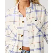 Rip Curl Venture Flannel Long Sleeve Shirt Blanc XS Femme