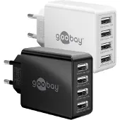 Goobay Chargeur USB 4 ports 30W noir