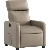 vidaXL Fauteuil relax cappuccino brun similicuir