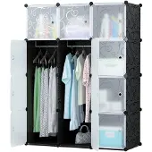 Kendra Home Armoire Modulaire Oskar 12 Cubes avec Portes