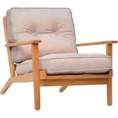 AEA Sessel Holzsessel Stuhl Polsterstuhl Sitzsessel Esszimmerstuhl Mit Kissen