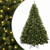 Syfax Arbre de Noël artificiel pliable, 210 cm, 400 LED