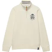 Superdry Sweat-shirt 'Varsity' crème / bleu marine