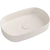 Isvea INFINITY OVAL vasque à poser 55x36cm, ivoire mat