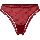 HUGO String avec finition en dentelle et logos manuscrits