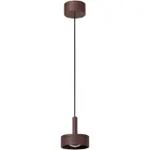 Lucide LENZ – Applique d'intérieur/d'extérieur – Ø 11 cm – LED – 1x8 W, 2700 K – IP54 – Brun rouille | Essential