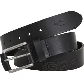 Pepe Jeans pour homme. PM021061 Ceinture Marcus noire (95 cm), Casuel, Cuir