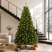 Syfax Arbre de Noël artificiel pliable, 300 cm, 1000 LED
