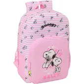Safta Sac à dos Snoopy, 19,3 litres, rose. Pour enfant, rose, taille unique