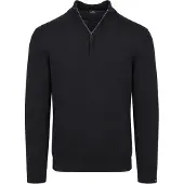 Vanguard Pull-over 'Pullover in tonal mouliné with half-zip' noir