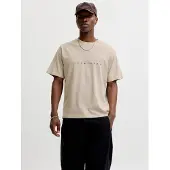 Jack & Jones T-Shirt 'JJEStar' crème / noir