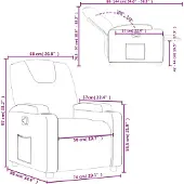 vidaXL Fauteuil relax Crème Similicuir