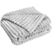 Ströme Couverture chauffante moelleuse, grise (180 x 130 cm)