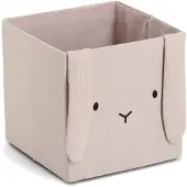 Zeller Boîte de rangement Lapin Mousseline (1x, 28 x 28 x 28 cm)