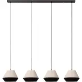 Lucide Lampe suspendue Kala Taupe 4 clairs
