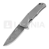 Lionsteel Couteau pliant TRE Titanium, Raindrop Damascus