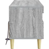 vidaXL Meuble TV LED Sonoma-gris, en panneaux de particules