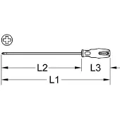 Ks Tools ERGOTORQUEplus tournevis PH1 405 mm - 159.1152
