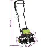 vidaXL Fraiseuse de jardin avec 6 lames de fraisage Électrique 1500W
