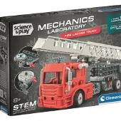 Clementoni Kit de construction « Véhicules mécaniques : camion de pompiers » de
