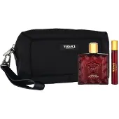 Versace Coffret Eau de Parfum Eros Flame, 100 ml, 3 pièces