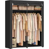 Songmics Armoire à vêtements pliable avec 2 barres de penderie