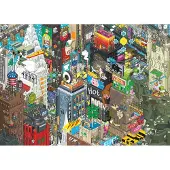 Heye Puzzle 299149 - New York Quest, Pixorama, 1000 pièces - Dimensions du puzzle : 70,00 x 50,00 cm