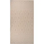 Syfax Tapis à tissage plat d'extérieur 80x150 cm Rayures brunes