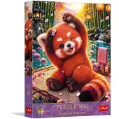Trefl Puzzle 500 pièces, "Czarująca rouge panda", marque