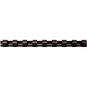 Fellowes Dos du cartable 22mm, 21 anneaux, noir, 50 pcs., Relieuse : accessoires, Noir