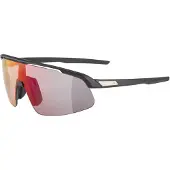 Alpina Unisexe, Lunettes de sport, Turbo Pro S Qv (Noir mat, Rainbow), Noir