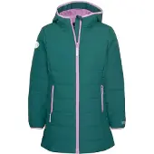TROLLKIDS Stavanger Coat – manteau d’hiver fille, bleu pétrole foncé/violet clair, taille 128 (219-150)