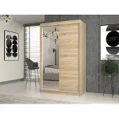 RAUMHIRSCH FURNITURE Armoire moderne IGA avec portes coulissantes et miroir