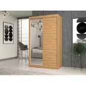 RAUMHIRSCH FURNITURE Armoire moderne IGA avec portes coulissantes et miroir
