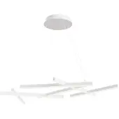 Maytoni Suspension LED, aluminium blanc, L 66 cm