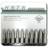 Honiton Bit Pozidriv PZ2 Titane 10 Pièces H-963